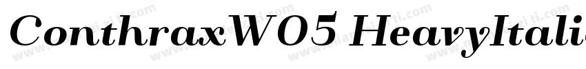 ConthraxW05 HeavyItalic Regular字体转换